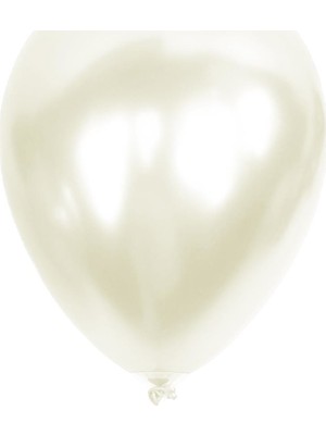 Kikajoy Metalik Beyaz Balon 12'li