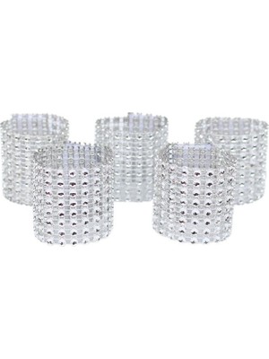 Yılbaşı Peçete Halkası Gümüş Rengi