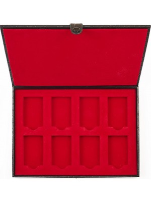 Zippo Leather Collector'S Case Timsah Efekti Kırmızı Deri Çakmak Kutusu Hediye Seçeneği