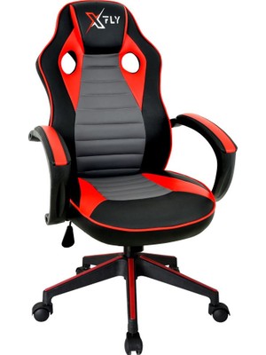 XFly Kırmızı Oyuncu Koltuğu Ergonomik Tasarım ve Konforlu Destek ile 121 cm Yükseklik