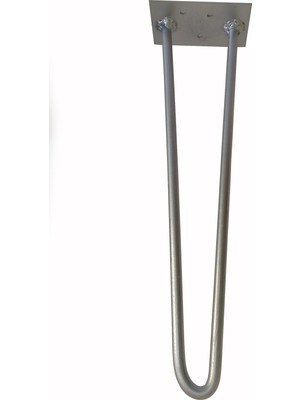 Wooden Gold Gümüş Yaldız Rustik V Tarz Firkete Masa Veya Sehpa Ayağı