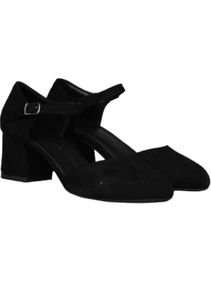 Punto 191-69 Siyah Suet Kadın Ayakkabı