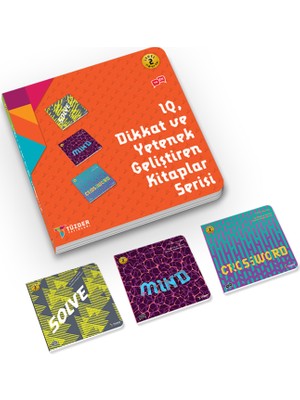 IQ Dikkat ve Yetenek Geliştiren Kitaplar Serisi Level 2 (7-8-9 Yaş) (3 Kitap Takım)