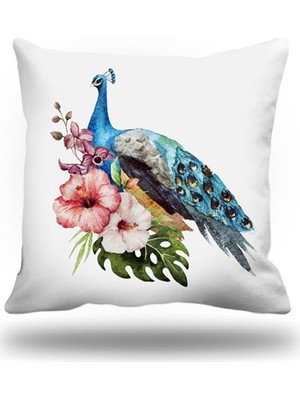 Kırlentim Tavuskuşu Kırlent Kılıfı