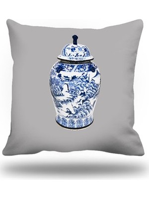 Kırlentim Çini Desen Kırlent Kılıfı