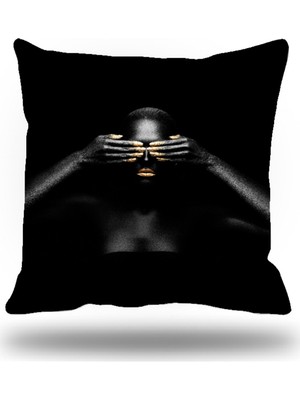 Kırlentim Siyahi Grup Kırlent Kılıfı