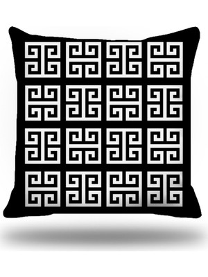 Kırlentim Yunananahtarı Kırlent Kılıfı