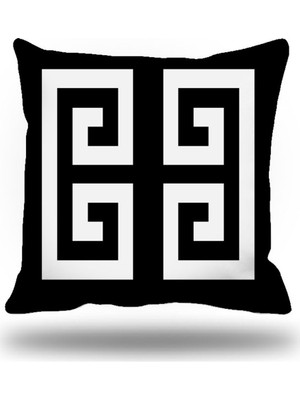 Kırlentim Yunananahtarı Kırlent Kılıfı