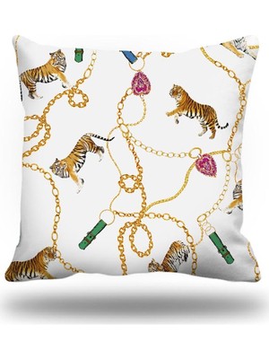 Kırlentim Kemerli Leopar Kırlent Kılıfı