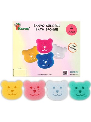 Havuç S51 Banyo Süngeri 4 Adet