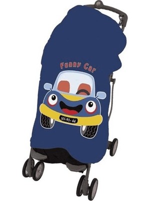 Sevi Bebe Pano Baskılı Müslin Bebek Arabası Örtüsü