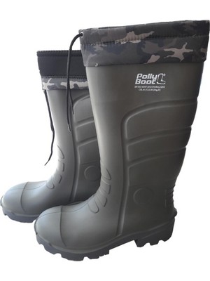 Polly Boot Galaxy Haki Çeliksiz Boğazlı