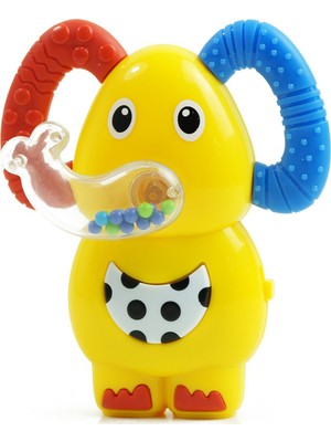 Bondigo Müzikli Diş Kaşıyıcı Sevimli Fil BPA İçermeyen Kolay Temizlenir 0-24 Ay İçin