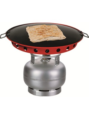 Nurgaz NG 460 Portatif Tekli Süper Kombi Ocak Teflon Kaplı Yapışmaz Yüzey ile Kamp İçin