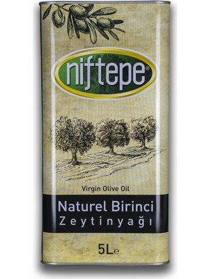 Niftepe Naturel Birinci Soğuk Sıkım Zeytinyağlarıı 5 lt