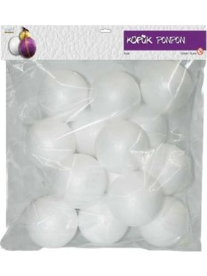 Vincent Foam Ball - Strafor Köpük Top 8 cm 12 Adet