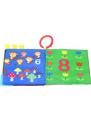 Birlik Babycim Yumuşak Hışırtılı Kumaş Sayılar Kitabı Maymun Temalı 