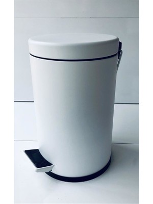 Lider 5Lt Pedallı Çöp Kovası-Beyaz