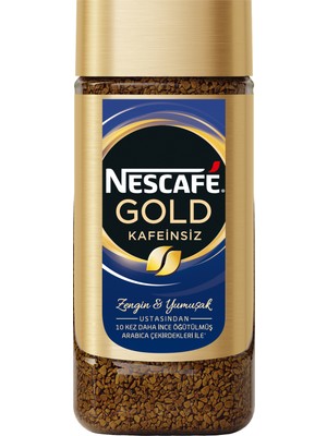 Nescafe Gold Kafeinsiz Öğütülmüş Kahve 100 gr Yumuşak İçimli Arabica Espresso ve Filtre Kahve Uyumlu