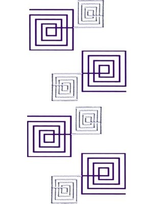 Mcm Mutfak Tezgah Arası Seramik Granit Dekor Scrabel Mürdüm