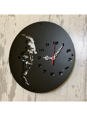 Kayra TASARIM AHŞAP DUVAR SAATİ ATATÜRK KOCATEPE 90cm