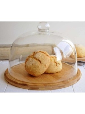 Bambum Focus Cam Kapaklı Kek Fanusu