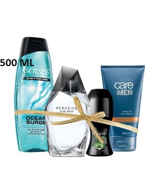 Avon Perceive Erkek Parfüm 100 ml Edt 4 Lü Set