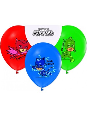 Kikajoy Pijamaskeliler Baskılı Pastel Balon 100'lü