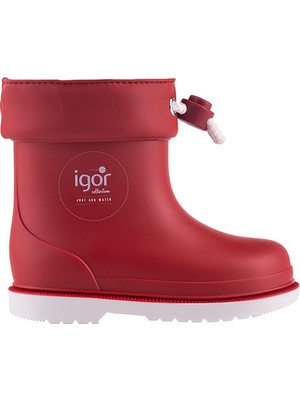 İgor W10225 Bimbi Nautico Erkek/Kız Çocuk Su Geçirmez Yağmur Kar Çizmesi Kırmızı