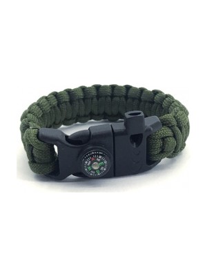 Av Sarayı Paracord Survival Bileklik Yeşil