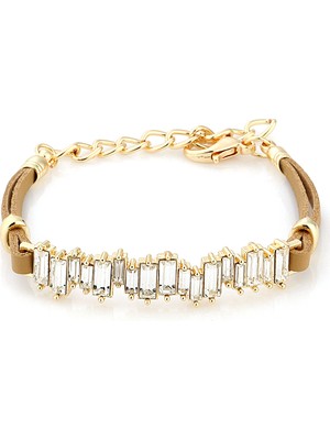 Forentina Deri Zirkon Baget Taşlı Bileklik Ps0901