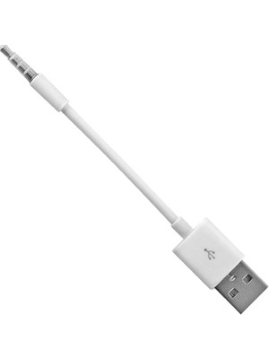 Kuvars Apple iPod Shuffle Şarj Data Kablosu 3. 4. 5. Nesil Uyumlu Kablo