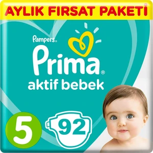 Bebek Bezi Aktif Bebek 5 Beden 92 Adet Junior Aylık Fırsat Paketi