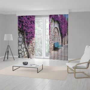 Çift Kanatlı Özel Tasarım Dijital Baskılı Fon Perde - 2 Kanat - 140 x 260 cm
