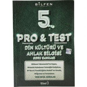 Bilfen Yayınları 5. Sınıf Pro&Test Din Kültürü Ve Ahlak Bilgisi Soru Bankası