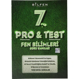 Bilfen Yayınları 7. Sınıf Pro&Test Fen Bilimleri Soru Bankası