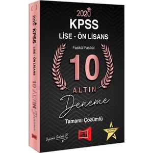 Yargı Yayınevi 2020 KPSS Lise Ön Lisans 10 Altın Fasikül Fasikül Tamamı Çözümlü Deneme Sınavı
