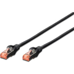 Profesyonel AWG 27/7 CAT6 Patch İnternet Network Kablosu Siyah 1 m