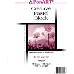 Creative Pastel Blok Spralli Resim Defteri 35X50 Cm. Karışık Renkli 15 Yaprak