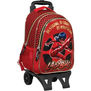 Ümit Çanta Miraculous Ladybug Parlak ve Simli Kız Çocuk Çekçek Okul Çantası
