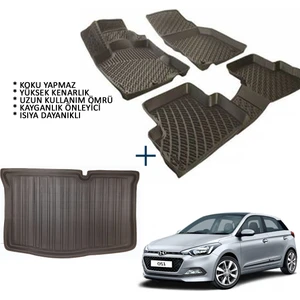 Hyundai I20 3D Havuzlu Oto Paspas ve 3D Bagaj Havuzu (2014 ve Sonrası)
