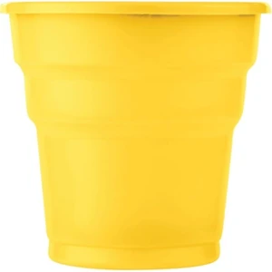 Sarı Plastik Meşrubat Bardağı 25'li