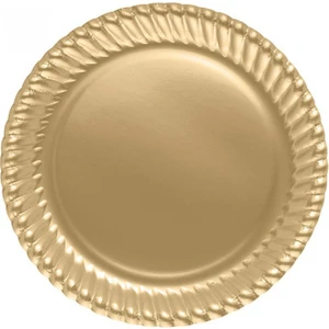 Altın Karton Tabak 23 cm 8'li