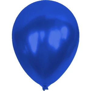 Metalik Mavi Balon 12'li