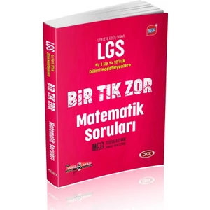 Data Yayınları LGS Bir Tık Zor Matematik Soruları