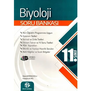 Bilgi Sarmal Yayınları 11. Sınıf Biyoloji Soru Bankası