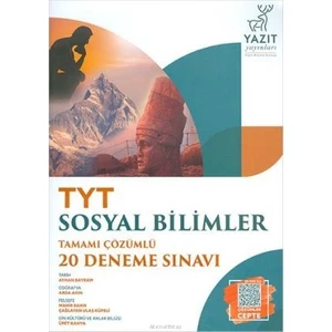 Yazıt Yayınları TYT Sosyal Bilimler Tamamı Çözümlü 20 Deneme Sınavı