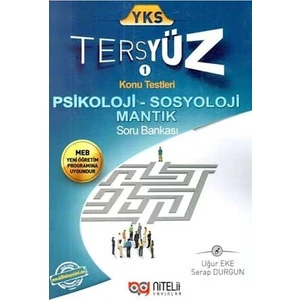 Nitelik Yayınları TYT - AYT Tersyüz Psikoloji Sosyoloji Mantık Soru Bankası - Uğur Eke