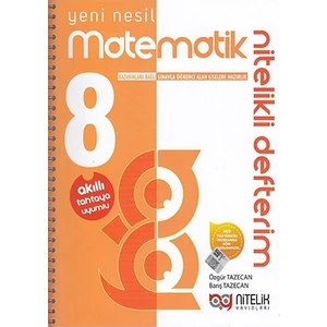 Nitelik Yayınları 8. Sınıf Matematik Nitelik Yayınlarıli Defterim - Barış Tazecan, Özgür Tazecan