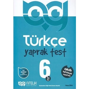 Nitelik Yayınları 6. Sınıf Türkçe Yaprak Test